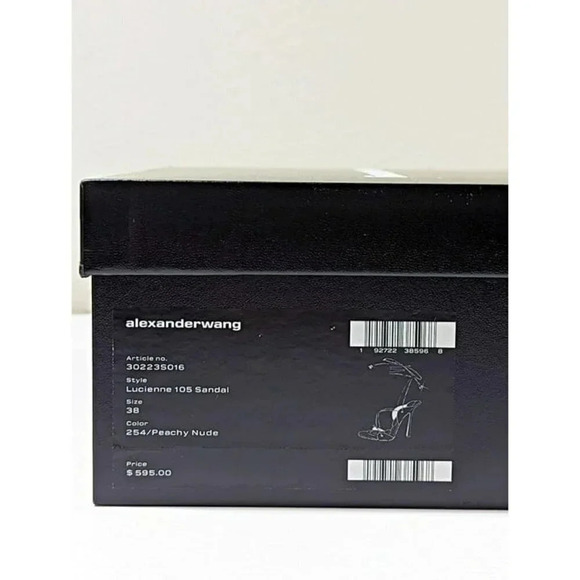 Alexander Wang Women's Lucienne 105 Ankle Tie Heel Sandals Size 38 (MSRP $595) - Picture 12 of 12